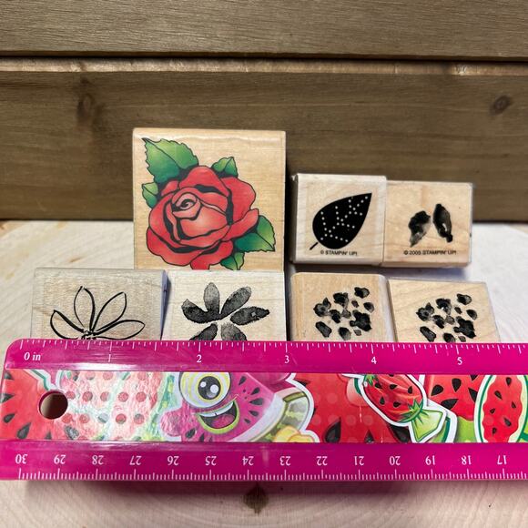 Rubber Stamps: Mixed Flower Lot - Picture 4 of 5